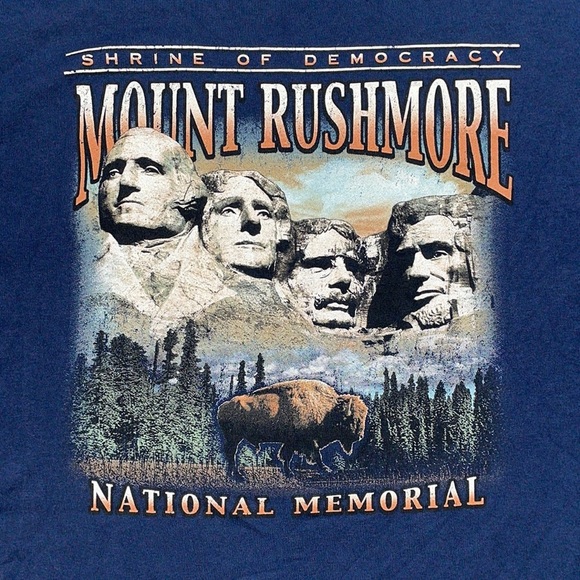 Mount Rushmore  Y2K T-Shirt - Picture 3 of 4